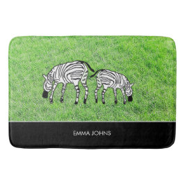 Happy und Niedlich Kenyan Zebras Badematte
