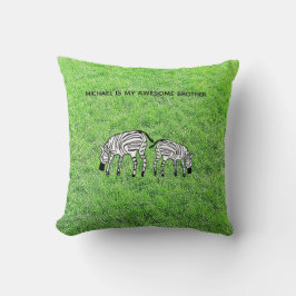 Happy und Niedlich Kenyan Zebras Kissen