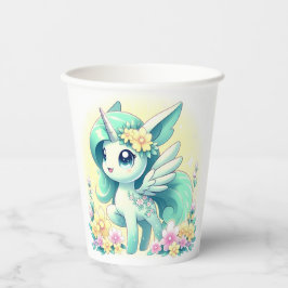 Happy Unicorn Baby Dusche Pappbecher