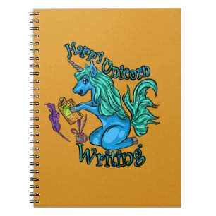 Happy Unicorn Ecrire Carnet Spiral