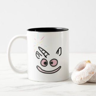 Happy Unicorn Friend Zweifarbige Tasse