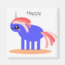 Happy Unicorn Magnet