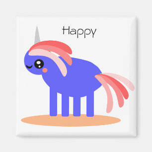 Happy Unicorn Magnet