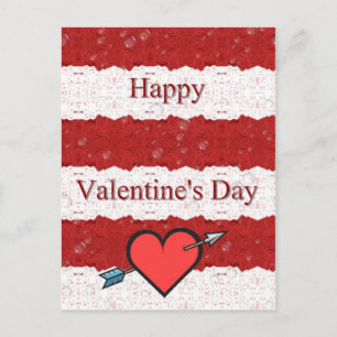 Happy Valentine's Day Feiertagspostkarte