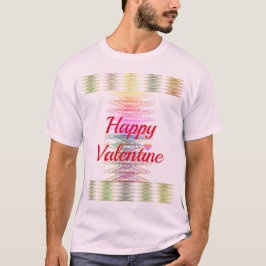 Happy Valentine Colorful Spirals T - Shirt