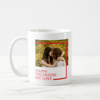 Happy Valentine Custom Photo Kaffeetasse