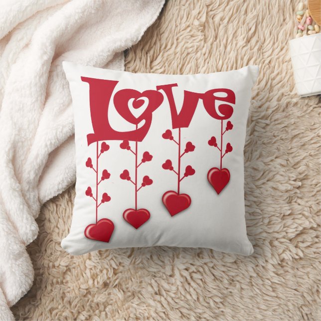 HAPPY VALENTINE DAY 2024 LIEBE ROTES HERZ KISSEN (Decke)