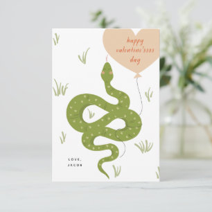 Happy Valentine Day Card weiß Einladung