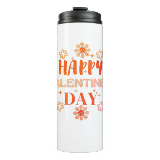 Happy Valentine Day Liebe Design Thermosbecher