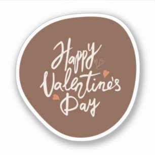 Happy valentine day, Liebe Scracker Aufkleber