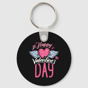 Happy Valentine Day Outfit Valentinstag Schlüsselanhänger