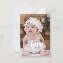 Happy valentine day personilage  photo card 