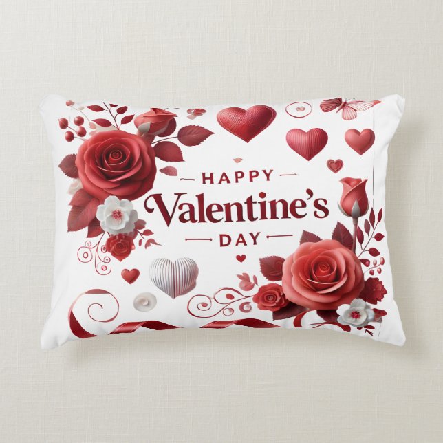 Happy Valentine Dekokissen (Vorderseite)