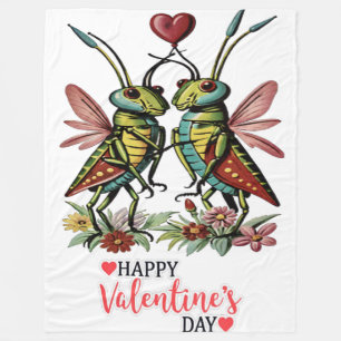 Happy valentine fleecedecke