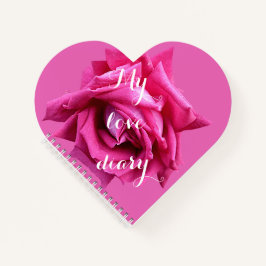 Happy Valentine Geschenk hübsche Hot-Rosa Rose Blu Notizbuch