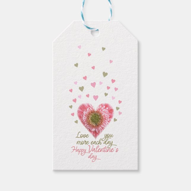 Happy valentine geschenkanhänger (Vorderseite)