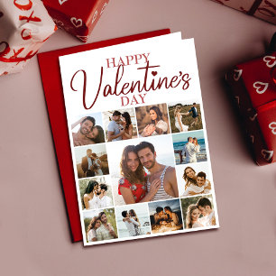 Happy Valentine Husband   Ehefrau Gedicht Red Holi Karte