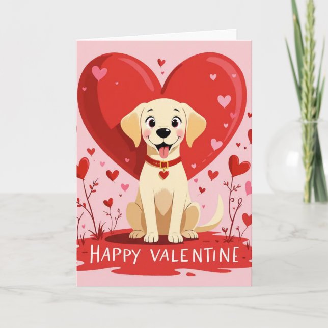 Happy valentine karte (Vorderseite)