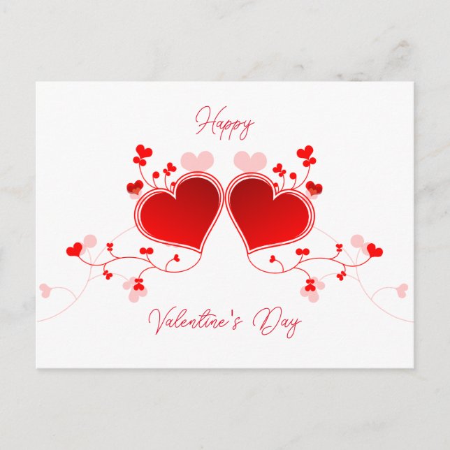 Happy Valentine Postcard Postkarte (Vorderseite)