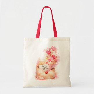 Happy Valentine Romantic Heart Tote Bag Tragetasche