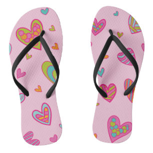 Happy valentine`s day 2023 Mit Herz-Liebe Flip Flops