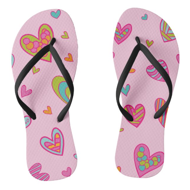 Happy valentine`s day 2023 Mit Herz-Liebe Flip Flops (Fußbett)