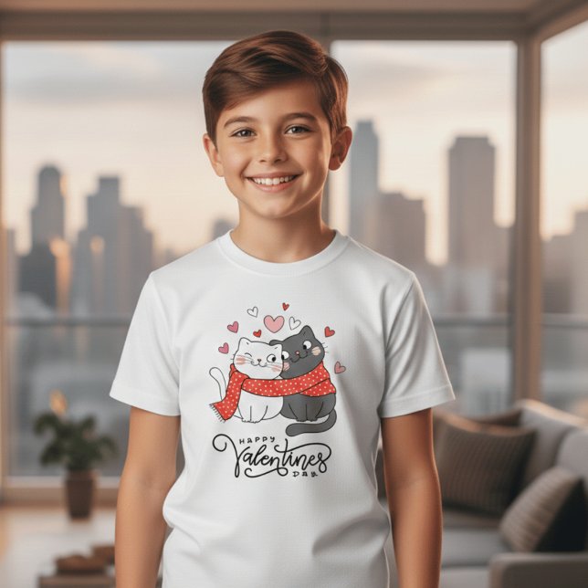 Happy Valentine’s Day Cat Shirt | Cute Cats Couple (Von Creator hochgeladen)