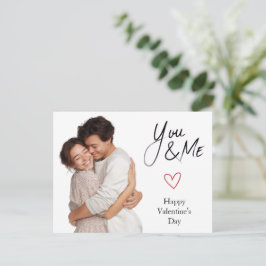Happy Valentine’s Day – Custom Photo & Text Card Postkarte