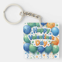 Happy Valentine’s Day Keychain | Romantic Love Key