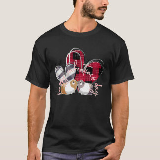 happy Valentine s Day Love  guinea pig red buffalo T-Shirt