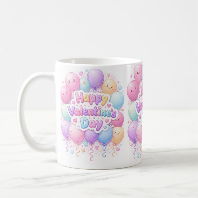 Happy Valentine’s Day Mug – Cute Love Gift (Gauche)