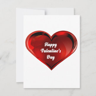 Happy Valentine’s Day Note Card Mitteilungskarte