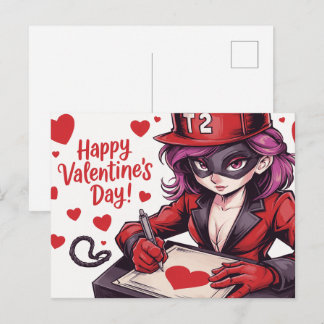 Happy Valentine’s Day Super-Héros -2 Postkarte