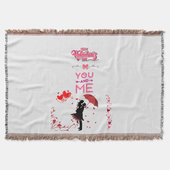 Happy Valentine’s Day – You and Me Romantic Love  Decke (Vorderseite)