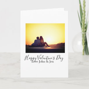 Happy Valentine Tag Liebe hinzufügen Namen Foto ei Karte