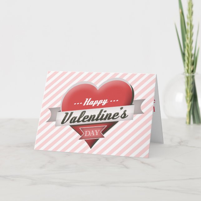 Happy Valentine Tageskarte Feiertagskarte (Vorderseite)