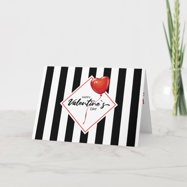 Happy Valentine Tageskarte Feiertagskarte (Vorderseite)
