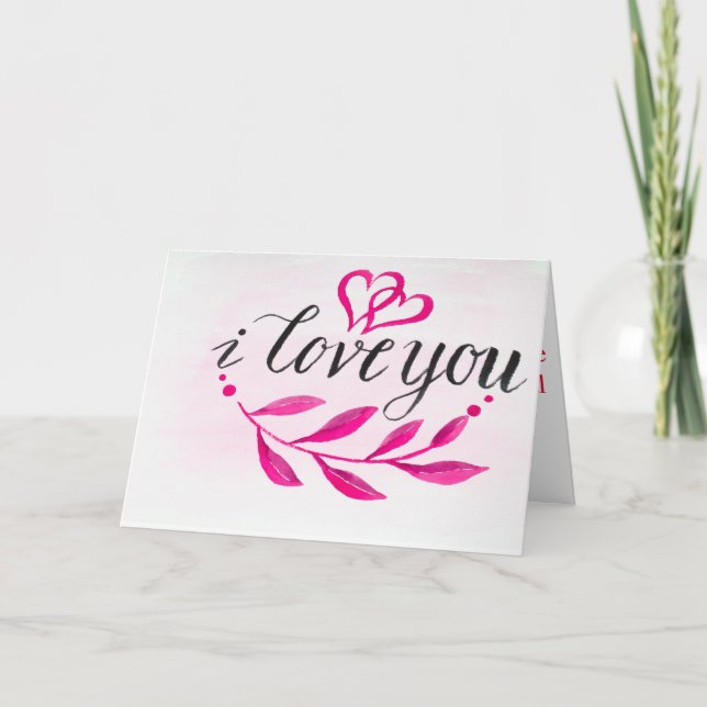 Happy Valentine Tageskarte Feiertagskarte (Vorderseite)