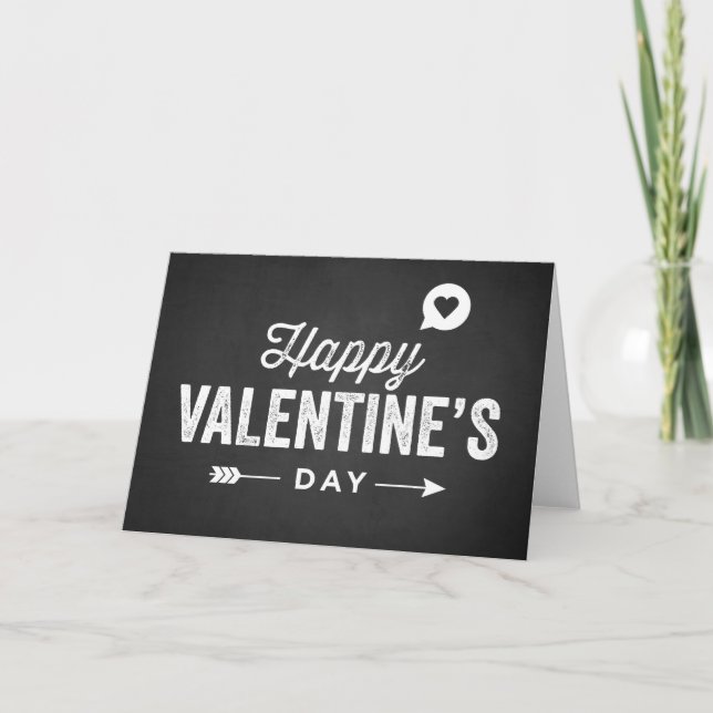 HAPPY VALENTINE TAGESKARTE FEIERTAGSKARTE (Vorderseite)