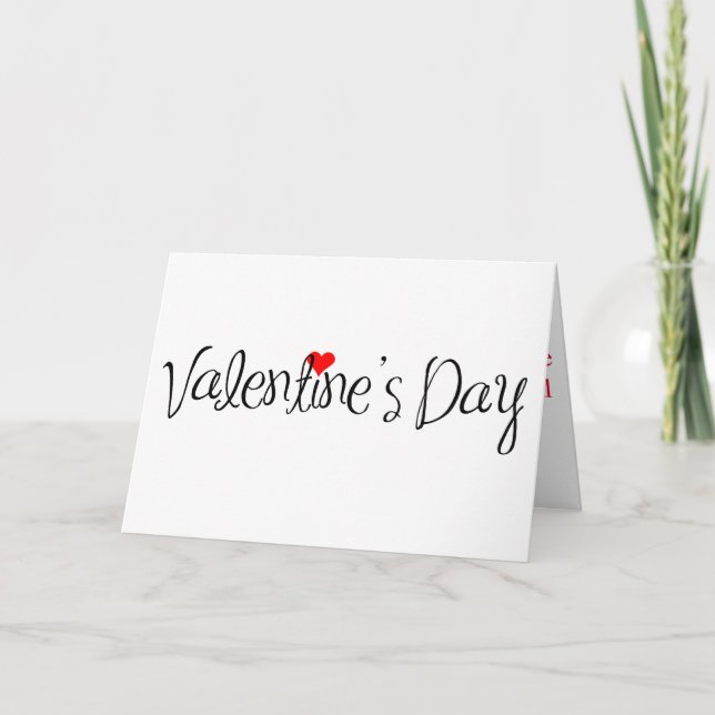 Happy Valentine Tageskarte Feiertagskarte (Vorderseite)