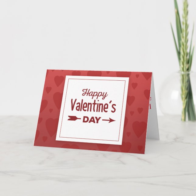 Happy Valentine Tageskarte Feiertagskarte (Vorderseite)