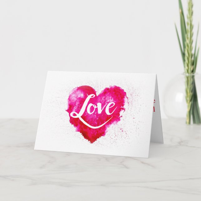 Happy Valentine Tageskarte Feiertagskarte (Vorderseite)