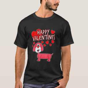 Happy Valentines 2022 Dackel Wurst Hund Mama und T-Shirt