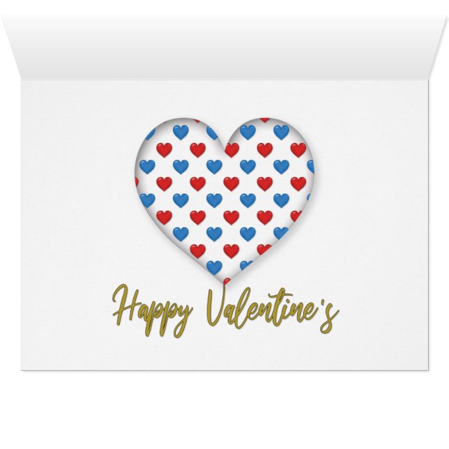 Happy Valentine's Card (Innenansicht Horizontal (Unten))