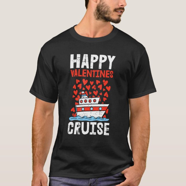Happy Valentines Cruise Hearts Cooles Locarno T-Shirt (Vorderseite)
