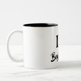 Happy valentine's cute red heart zweifarbige tasse