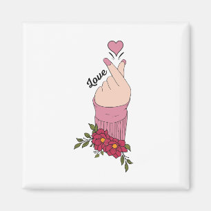 Happy Valentine's Day 2023 - Liebe Images Modern Magnet