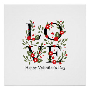 Happy Valentine's Day 2023 - Liebe Images Stilvoll Poster