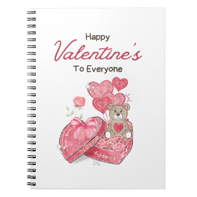 Happy Valentine's Day 2023 - Liebe Images Trendy Notizblock (Vorderseite)