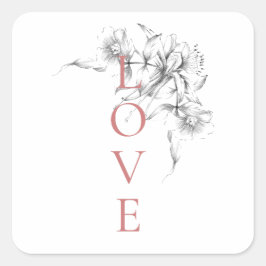 Happy Valentine's Day 2023 - Liebe ist Liebe Bilde Quadratischer Aufkleber